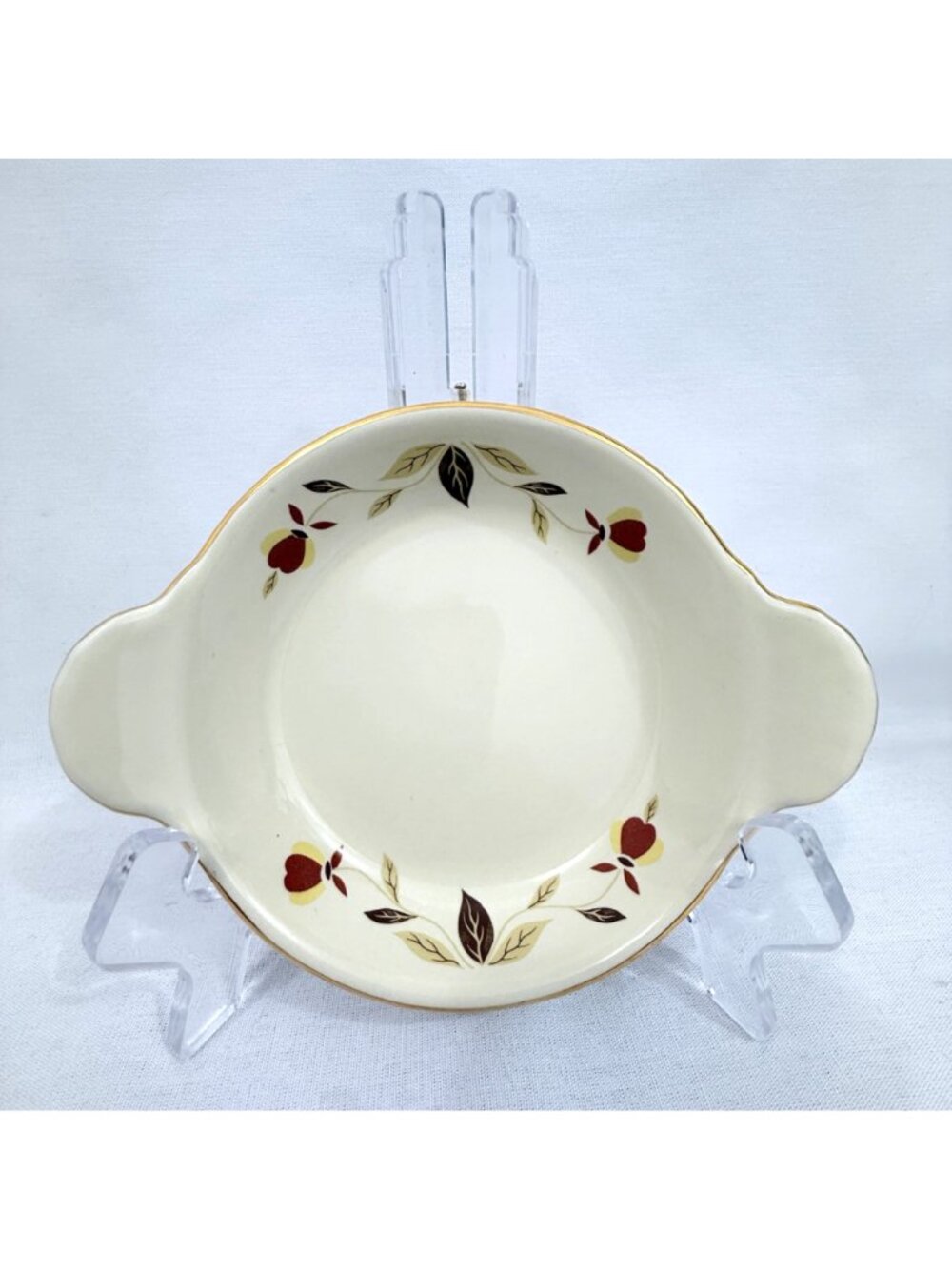 Hall NALCC Autumn Leaf 1997 Double egg cups & 2015 Shirred egg plate appears unu - Picture 6 of 16